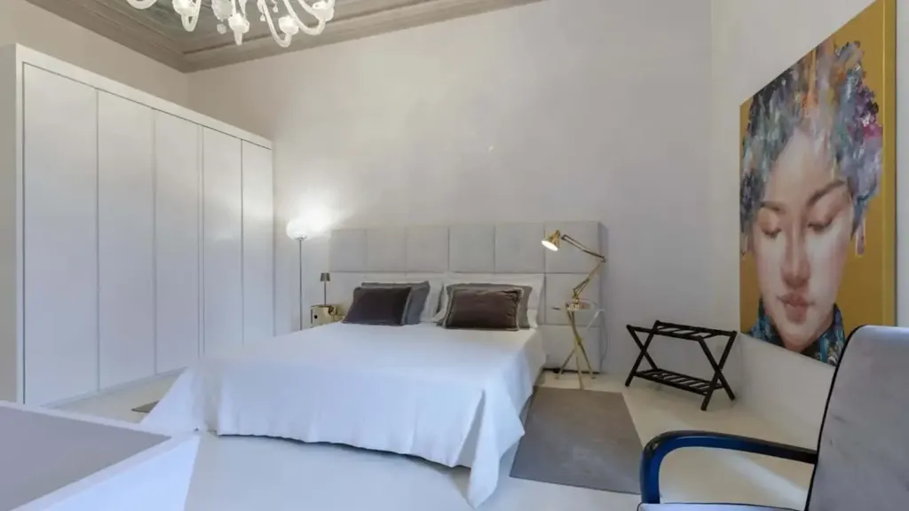Bedrooms - Renaissance-Style Apartment with Terrace in Florence