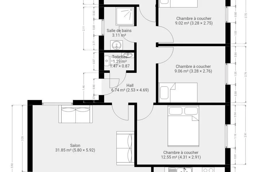 Maison 3 chambres à Genappe