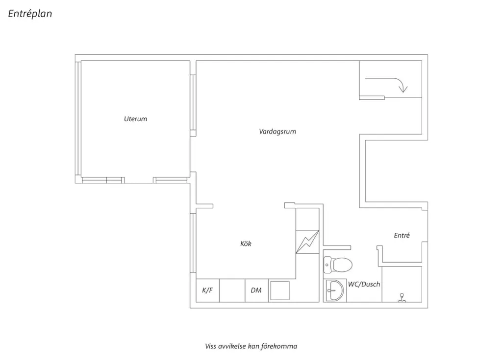 Plan - Two-Storey Apartment with Balcony in Bjuv