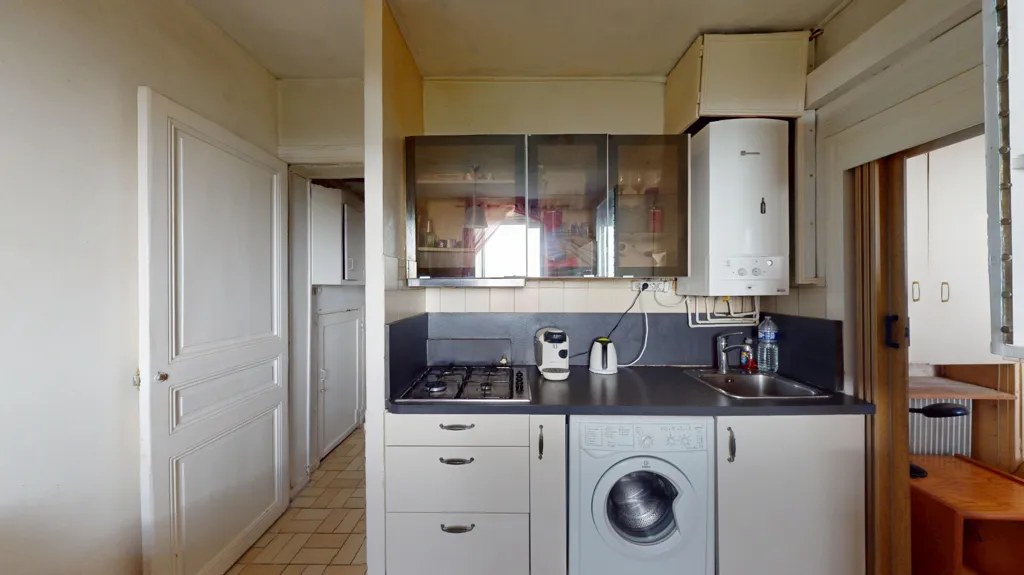 Köök - 2-Bedroom Paris Flat with Garden View