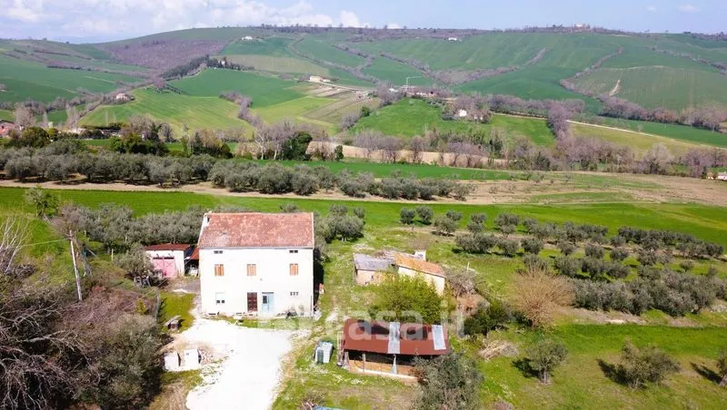 Aerial - Rustic Farmhouse with Garden in Loro Piceno