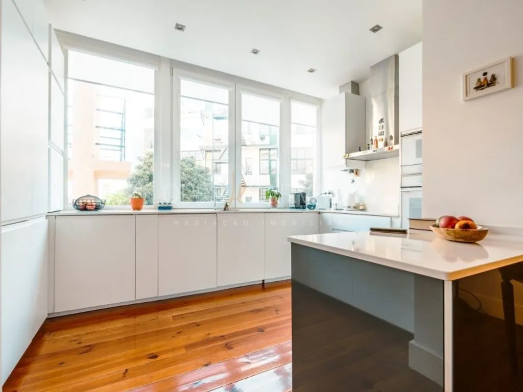 Köök - Luxury Apartment with High Ceilings in Lisbon