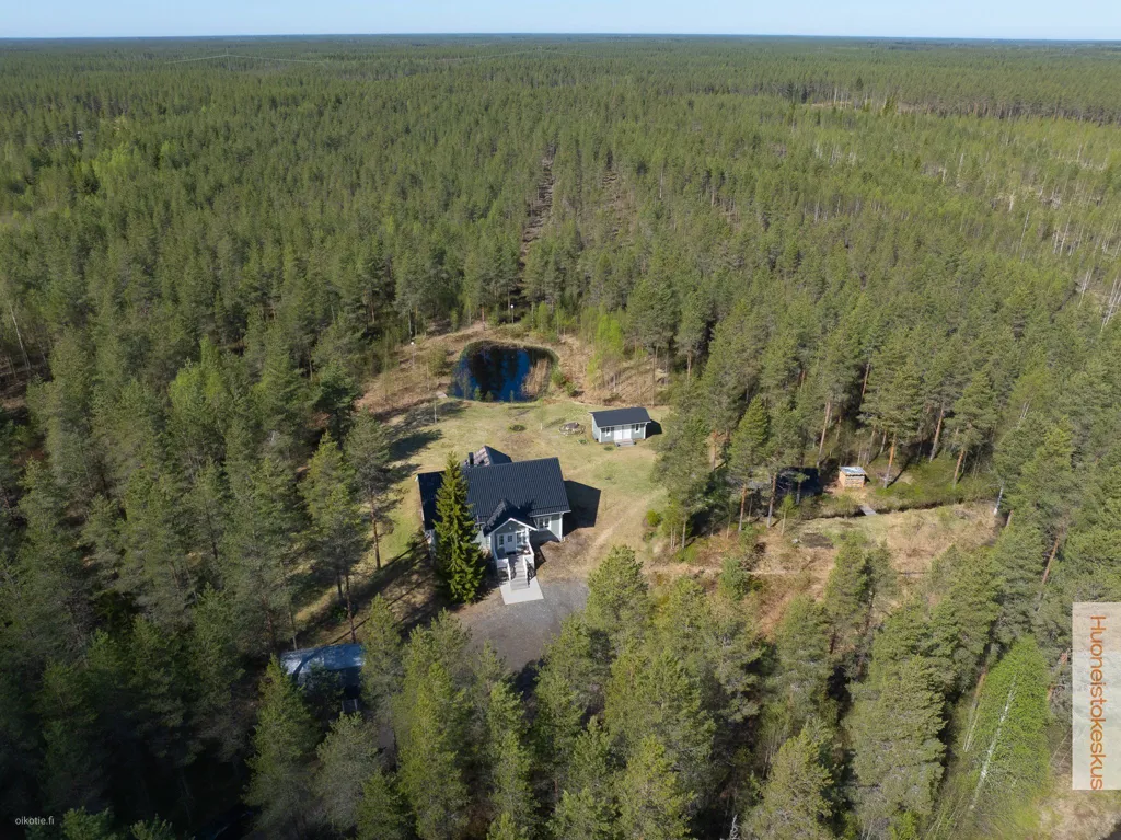 Õhuvaade - Mammutti Log Cabin with Sauna in Kiiminki