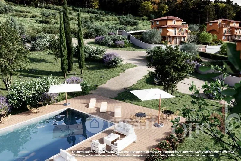Vista aerea - Appartamento con giardino e terrazza a Trecchina