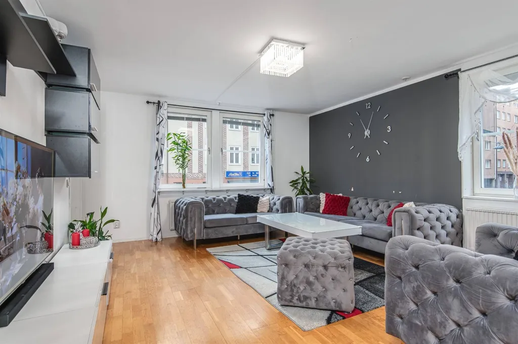 Séjour - Apartment with Balcony in Central Norrköping
