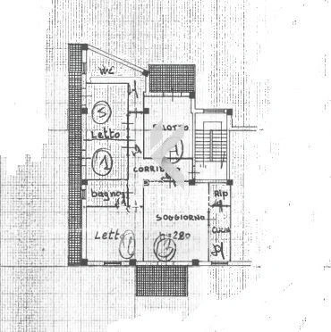 Plan - Quadrilocale with Balcony in Locorotondo