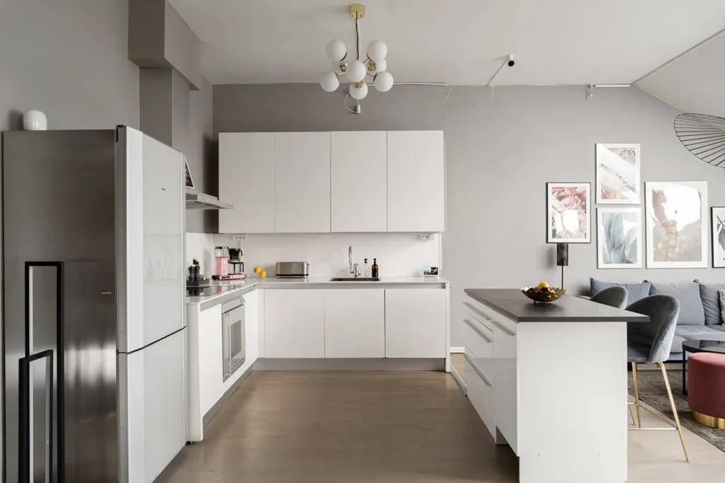 Köök - Penthouse with Impressive Ceiling Height in Fridhemsplan