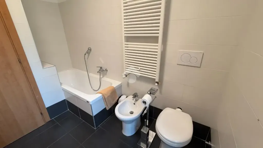 Salles de bain - Rear-Facing Apartment with Terrace in Castagneto Po