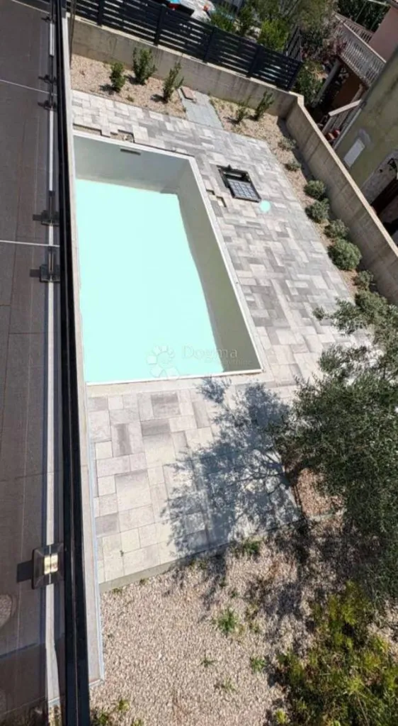 Vue aérienne - Modern Villa with Pool and Sea View in Krk