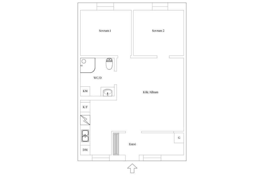 Floor Plan - Apartment with Balcony in Malung-Sälen
