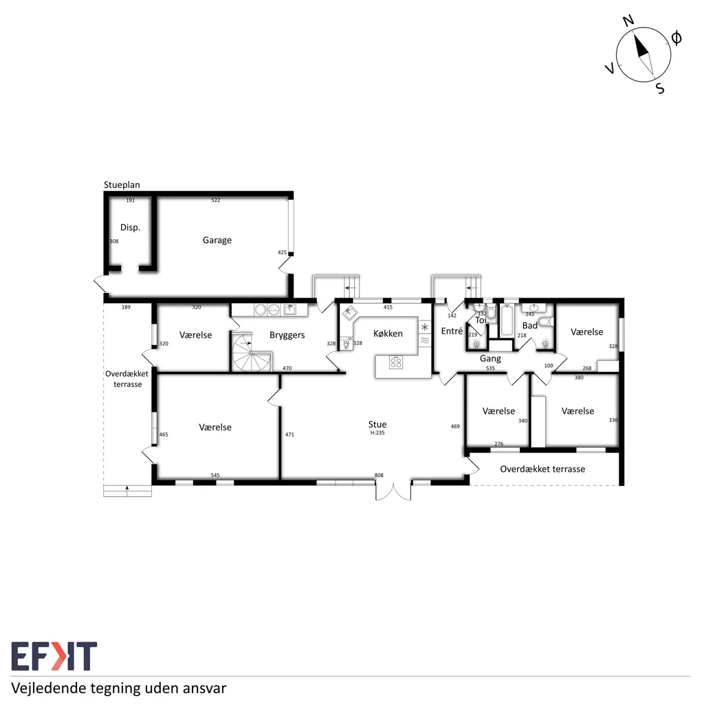 Plan - Spacious Villa with Garden near Strand in Struer