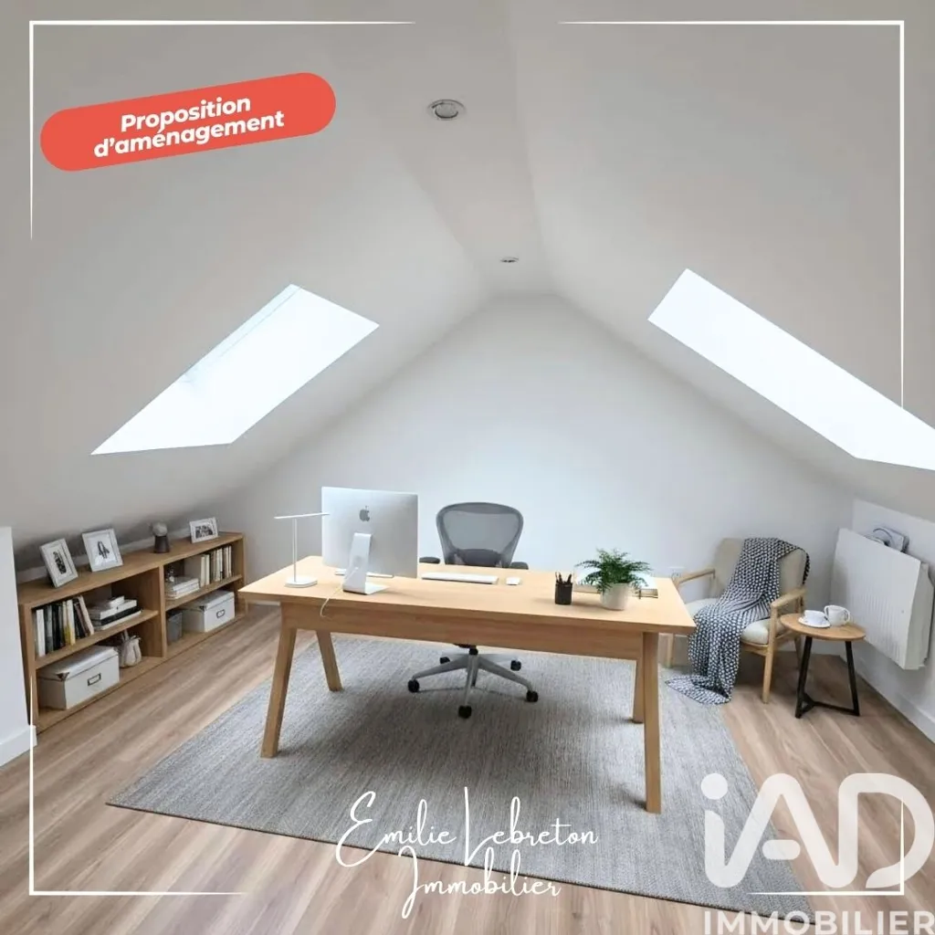 Bureau - Maison de Plain-Pied avec Jardin à Le Thil-Riberpré