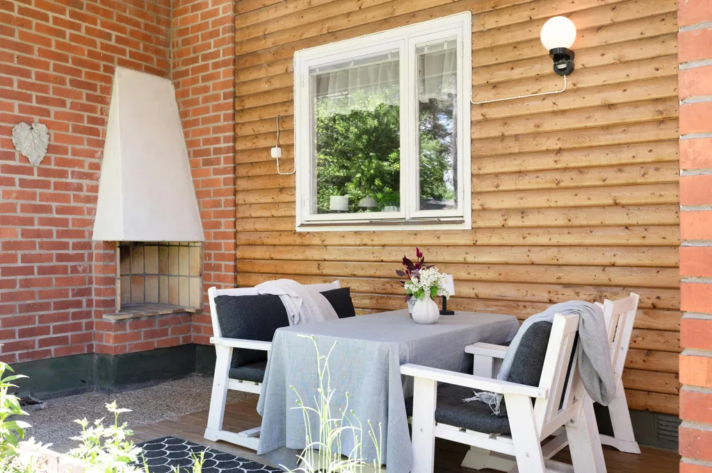 Terrasse - Charismatic Bungalow with Basement in Fridhem
