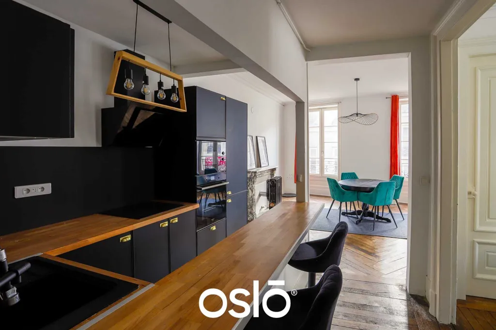 Cuisine - Appartement Charmant avec Vue Dégagée à Besançon