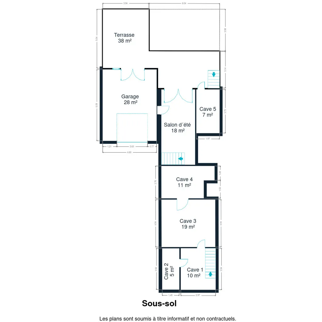 Plaan - Three-Storey House with Terrace in Bray