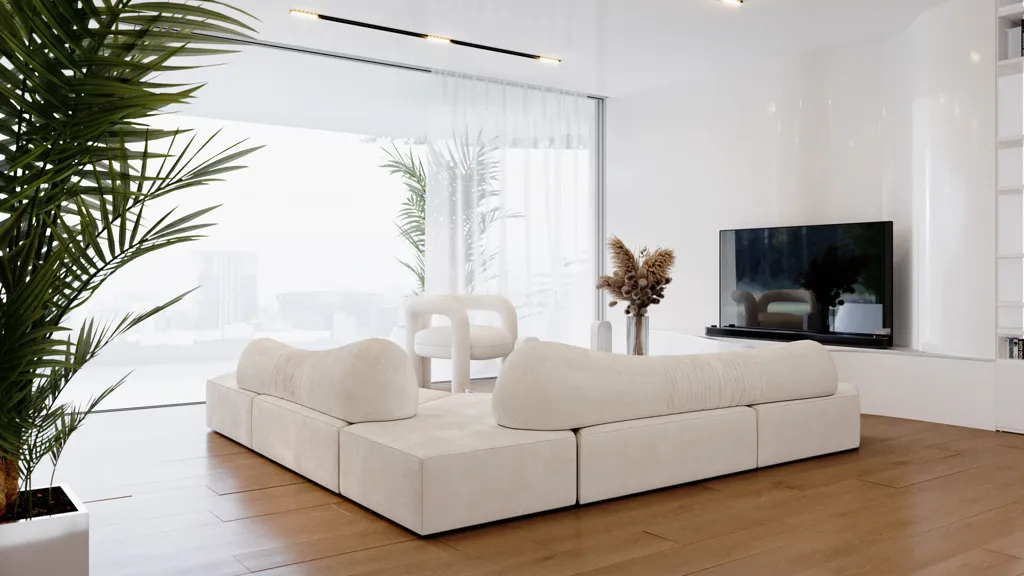 Séjour - Duplex with Sea View and Pool in Athens