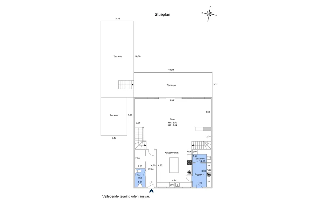 Plan - Fenced Villa with Garden in Klampenborg