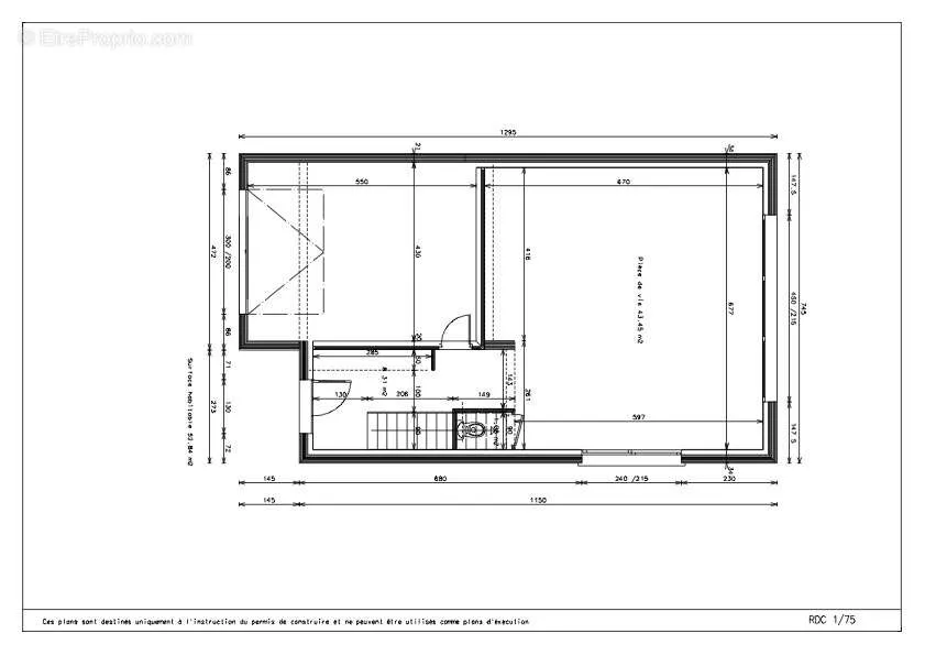 Plan - Maison Moderne avec Jardin à Vaux