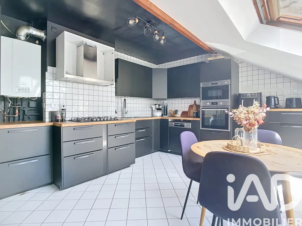 Köök - Duplex Apartment with Balcony in Pontault-Combault