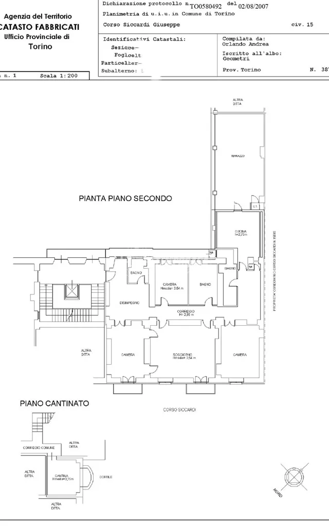 Plaan - Prestigious Apartment with Terrace in Torino