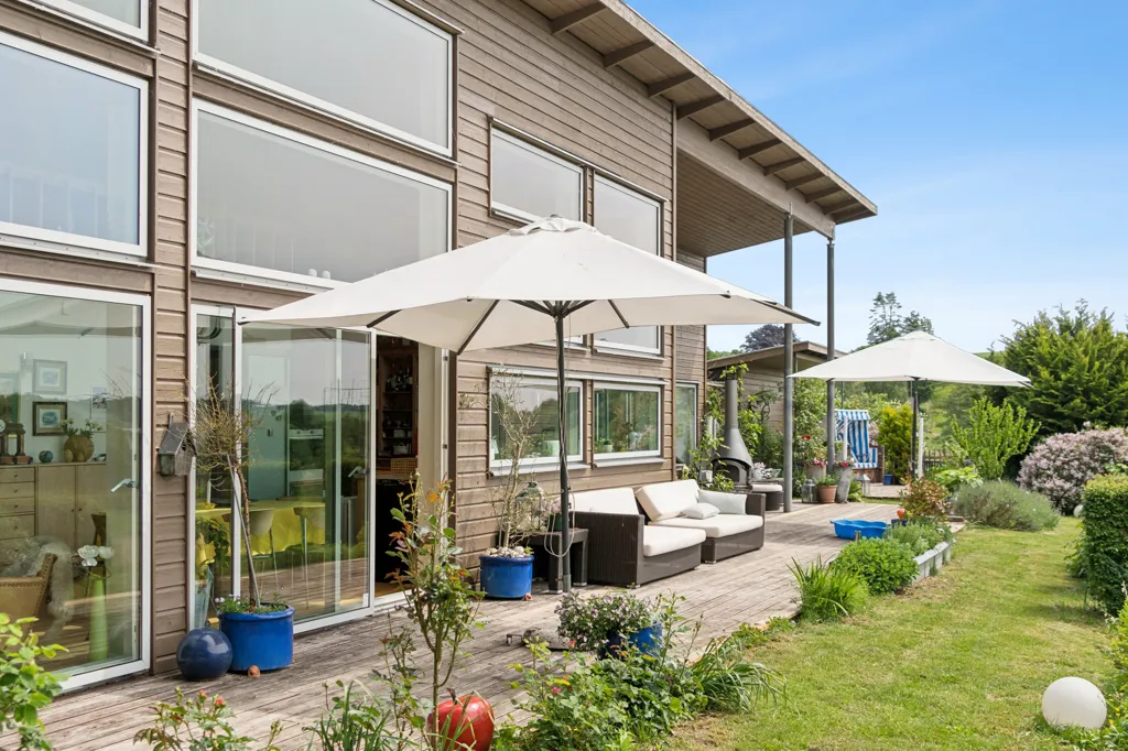 Terrasse - Swedish Villa with Panoramic Nature View in Hoptrup