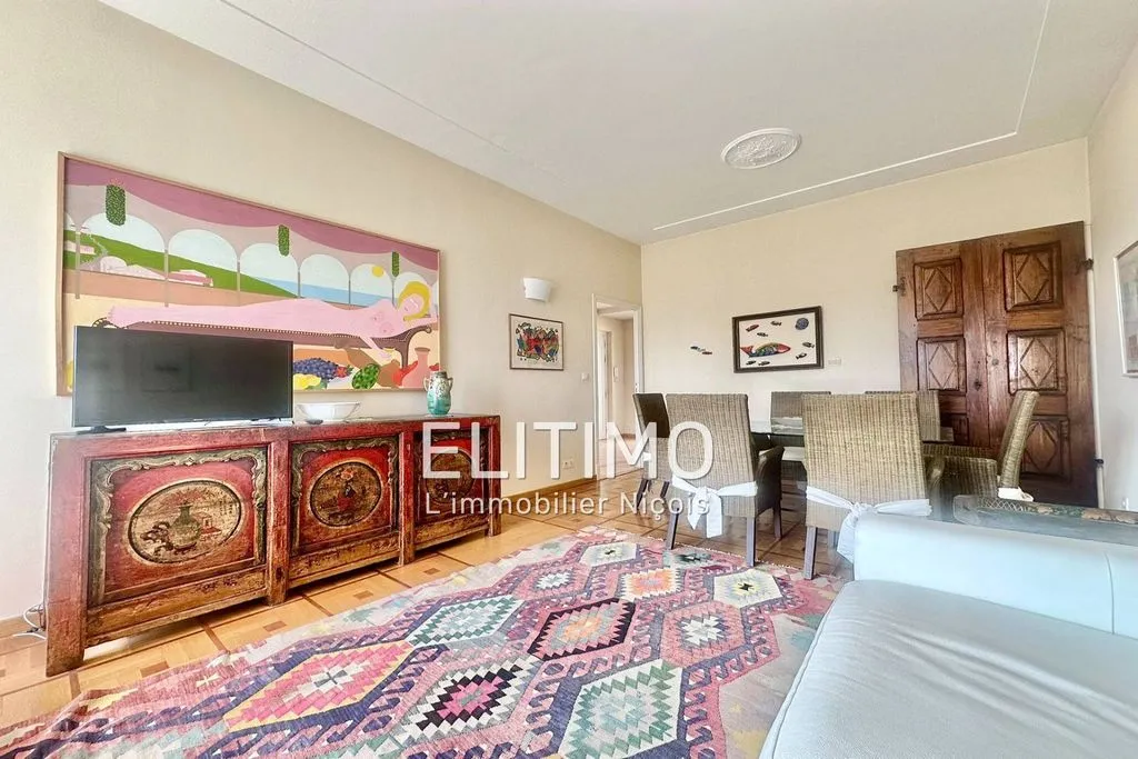 Séjour - Appartement Luxe avec Terrasses à Nice