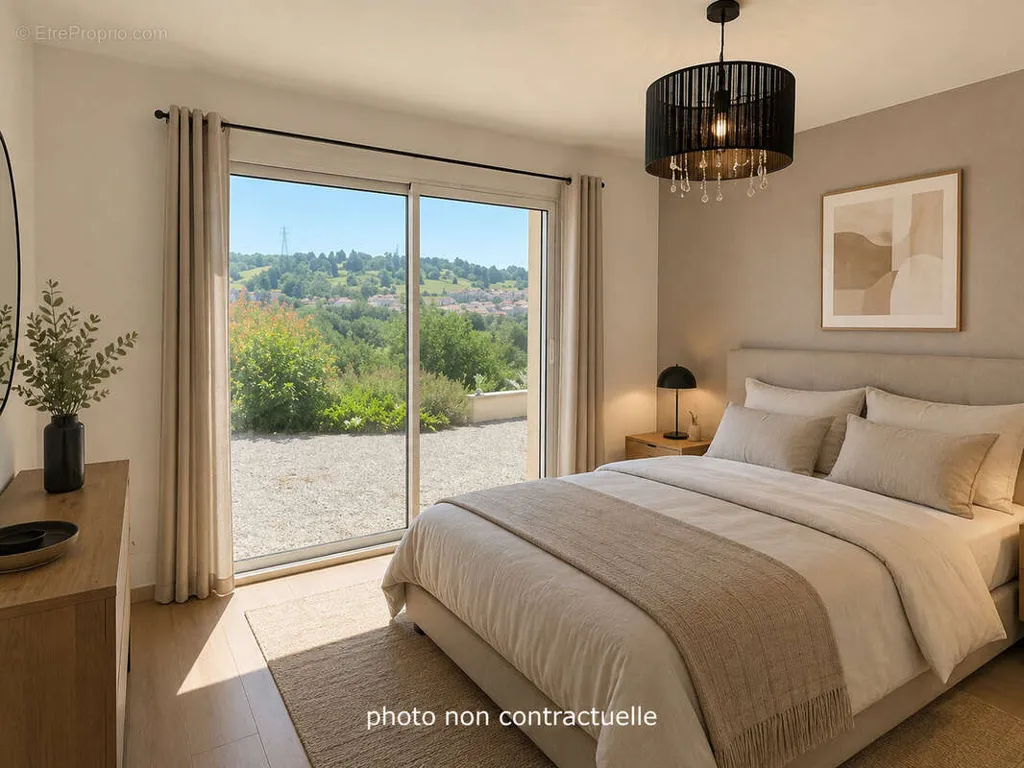 Camere da letto - House with Golf View and Pool near Saint-Etienne