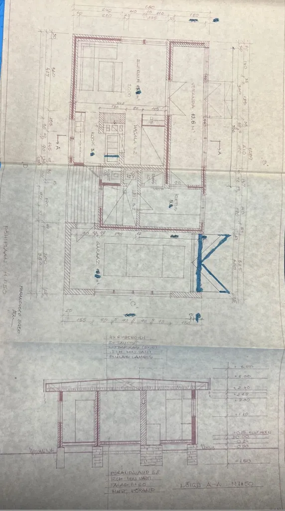 Plaan - Plot with Villa in Vansi Village, Saue Parish