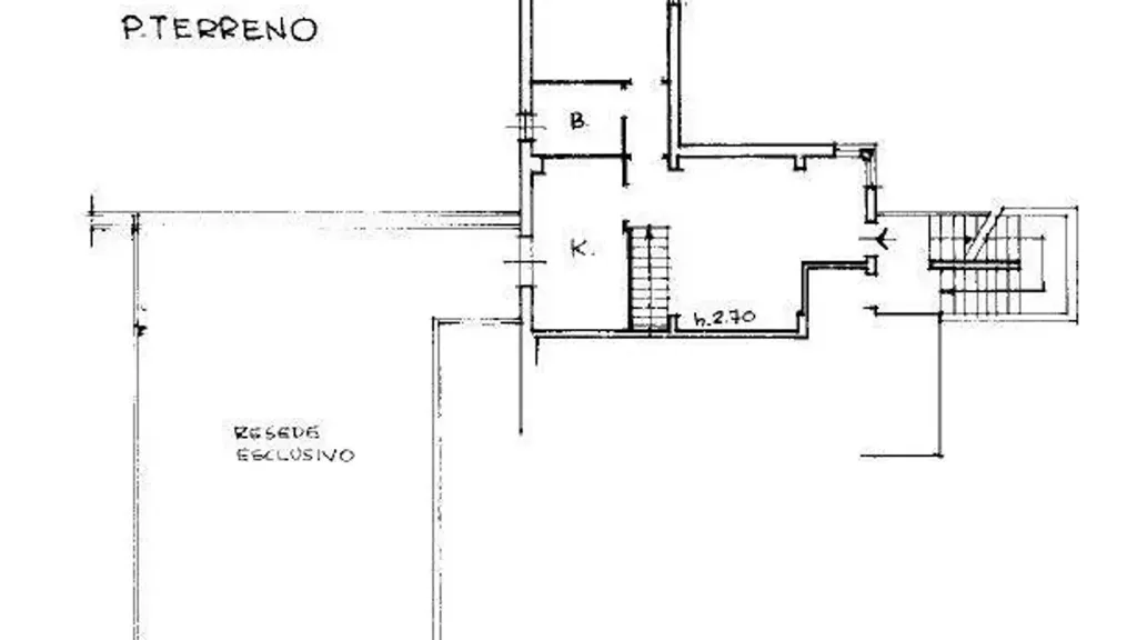 Floor Plan - Trilocale with Private Resede in Siena