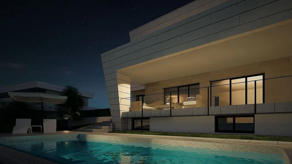 Pool - Chalet with Pool and Terrace in Las Rozas