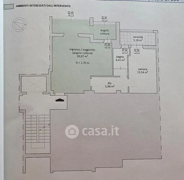 Plaan - Modernised Apartment with Balcony in Quartu Sant'Elena