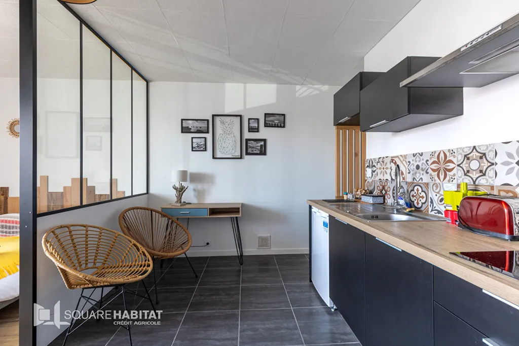Cuisine - Studio avec balcon au sud à Saint-Hilaire-de-Riez
