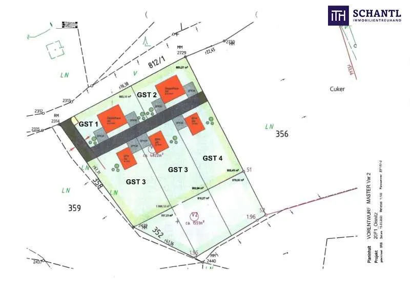 Planimetria - Premium Plot with Panoramic Views near Lannach