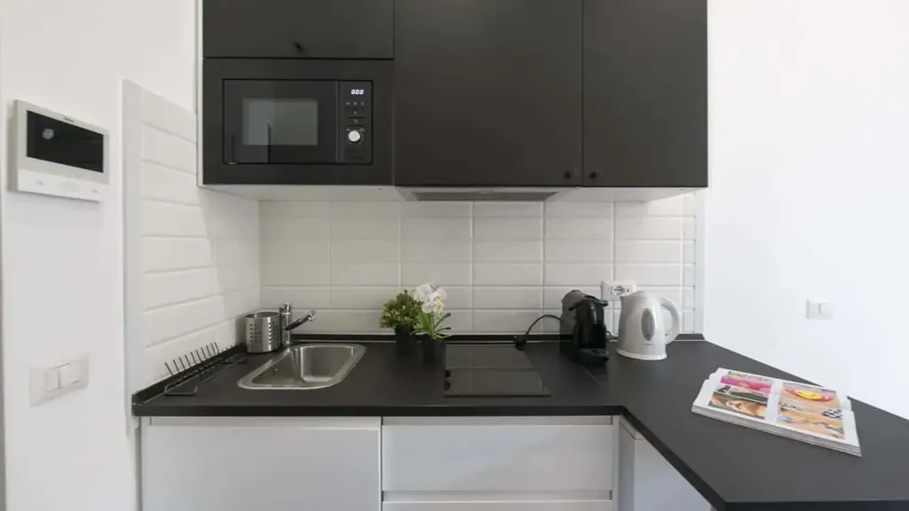 Köök - Studio Apartment with City View in Milan