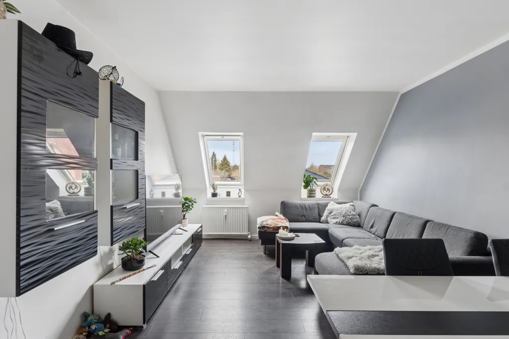 Séjour - Architectural Flat with Views in Hvidovre