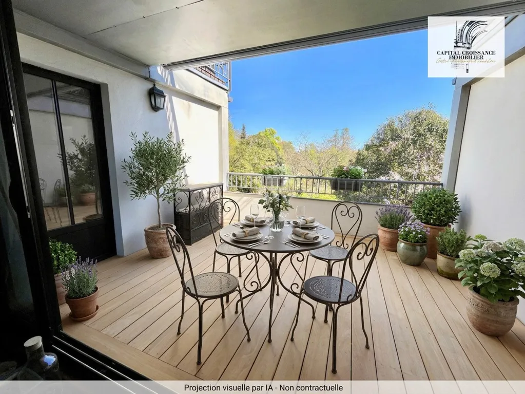 Terrasse - Appartement avec terrasse sur Jardin Public à Bordeaux