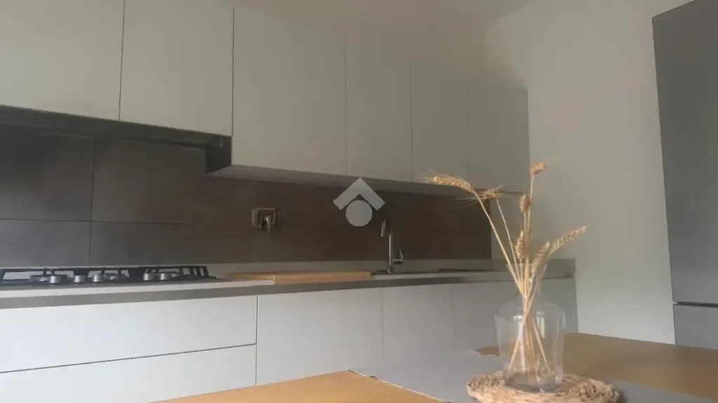 Cuisine - Rear-Facing Apartment with Terrace in Castagneto Po
