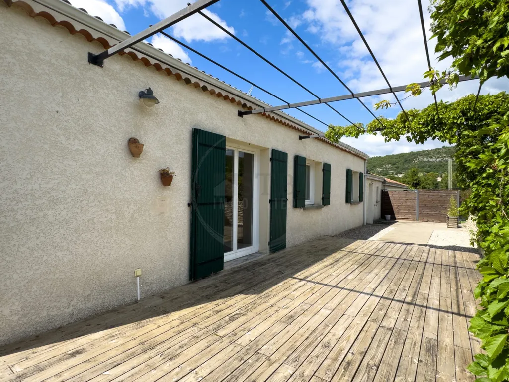 Terrace - Terraced House with Garden in Chomérac