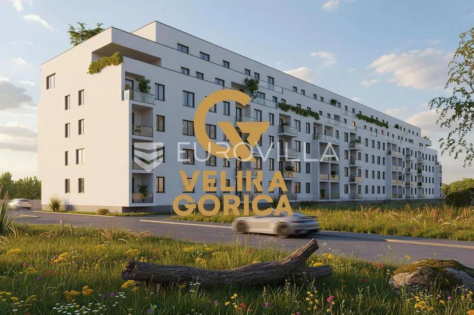 Vue aérienne - Two-Bedroom Apartment with Balcony in Velika Gorica