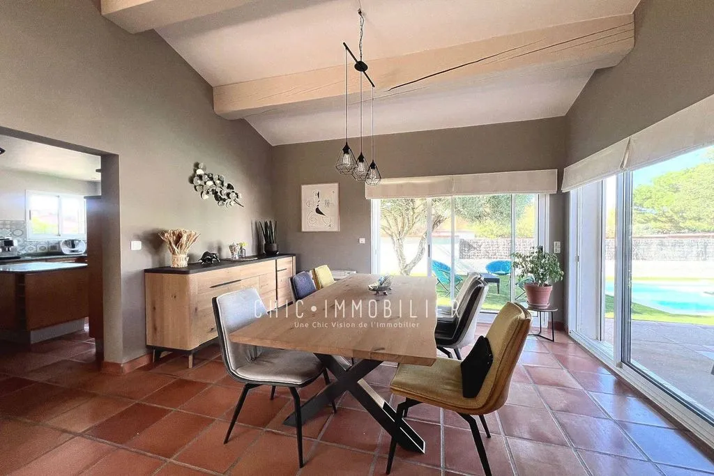 Salle à manger - Villa Luxueuse avec Vue Montagne à Argelès-sur-Mer