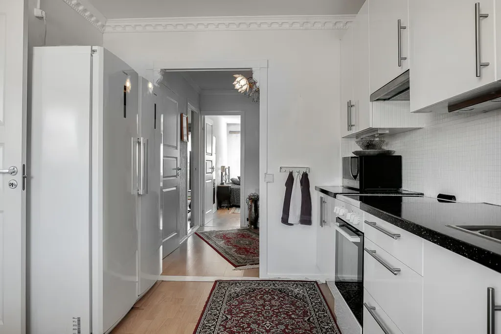 Köök - Renovated Flat with Glass Balcony in Kalmarhus