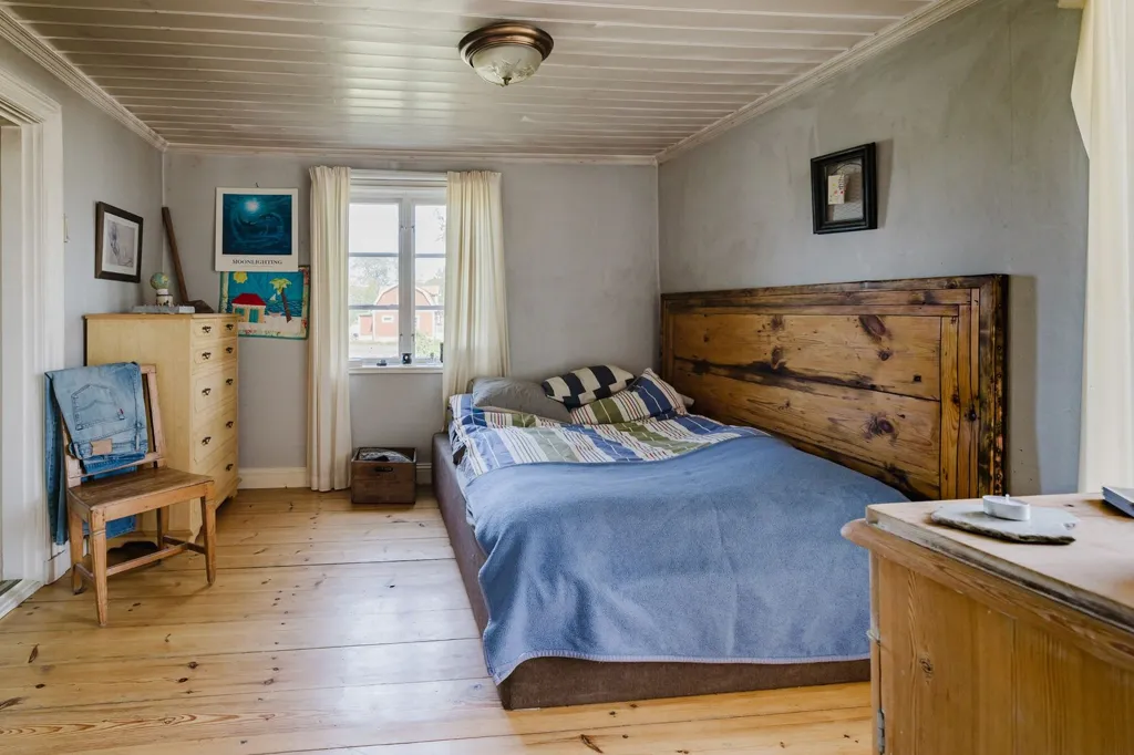 Chambres - 1800s Farmhouse with Water View in Nora