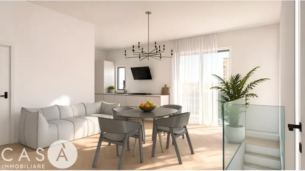 Salle à manger - New 3-Bedroom Apartment with Terrace in Forlì