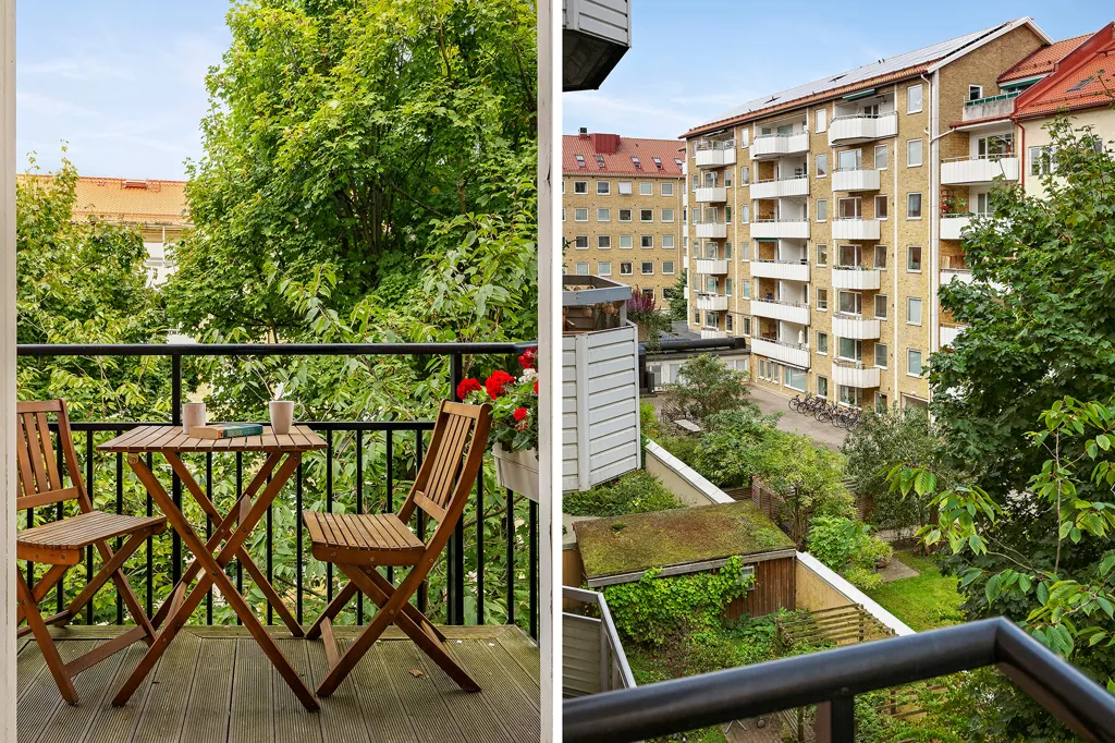 Balcony - 1920s Character Flat with Courtyard Balcony in Ribersborg