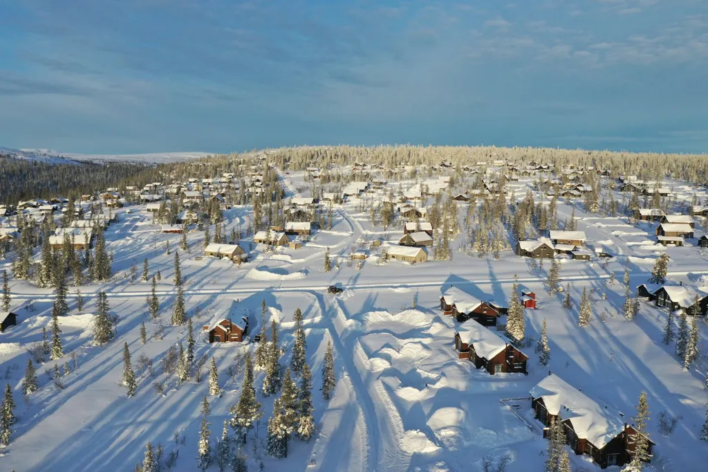 Õhuvaade - Duplex Apartment with Mountain View in Storhogna