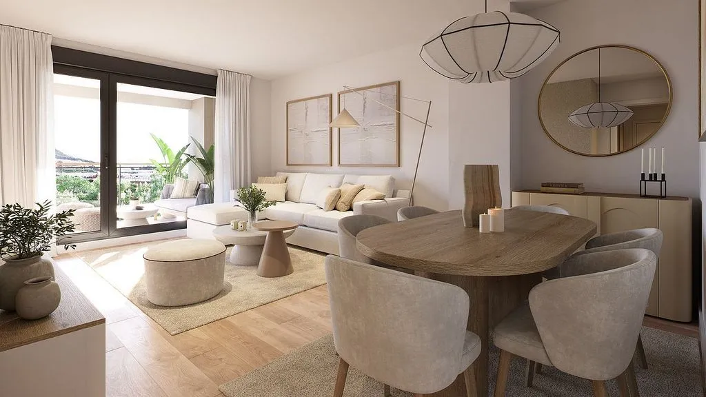 Salle à manger - New Flat with Pool in Pinar de Jalón