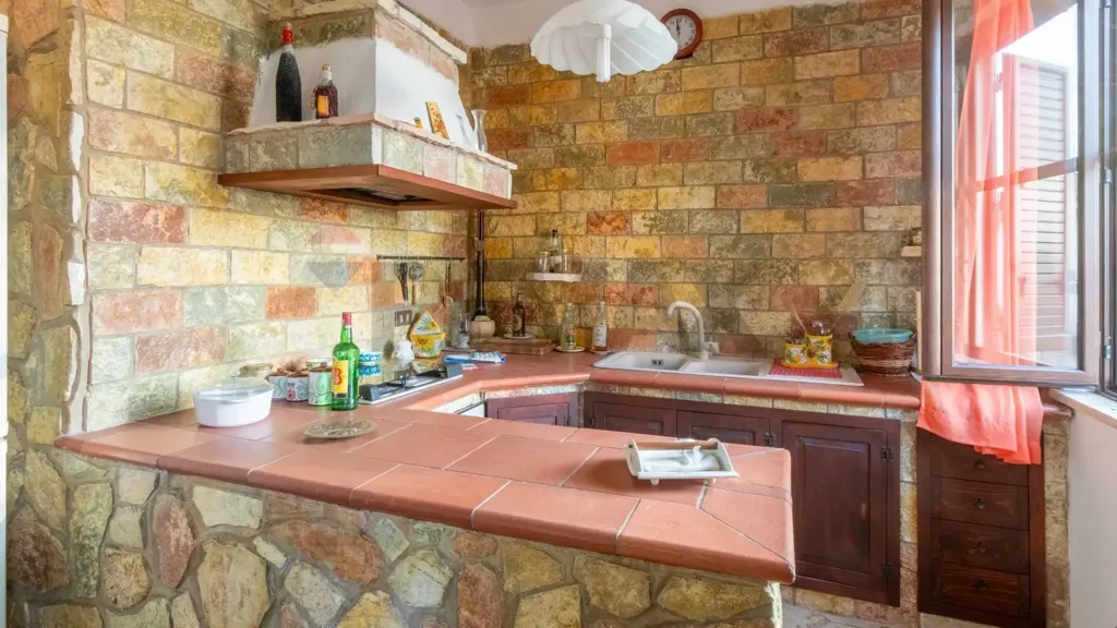Cuisine - Villa with Garden and Terrace in Carini
