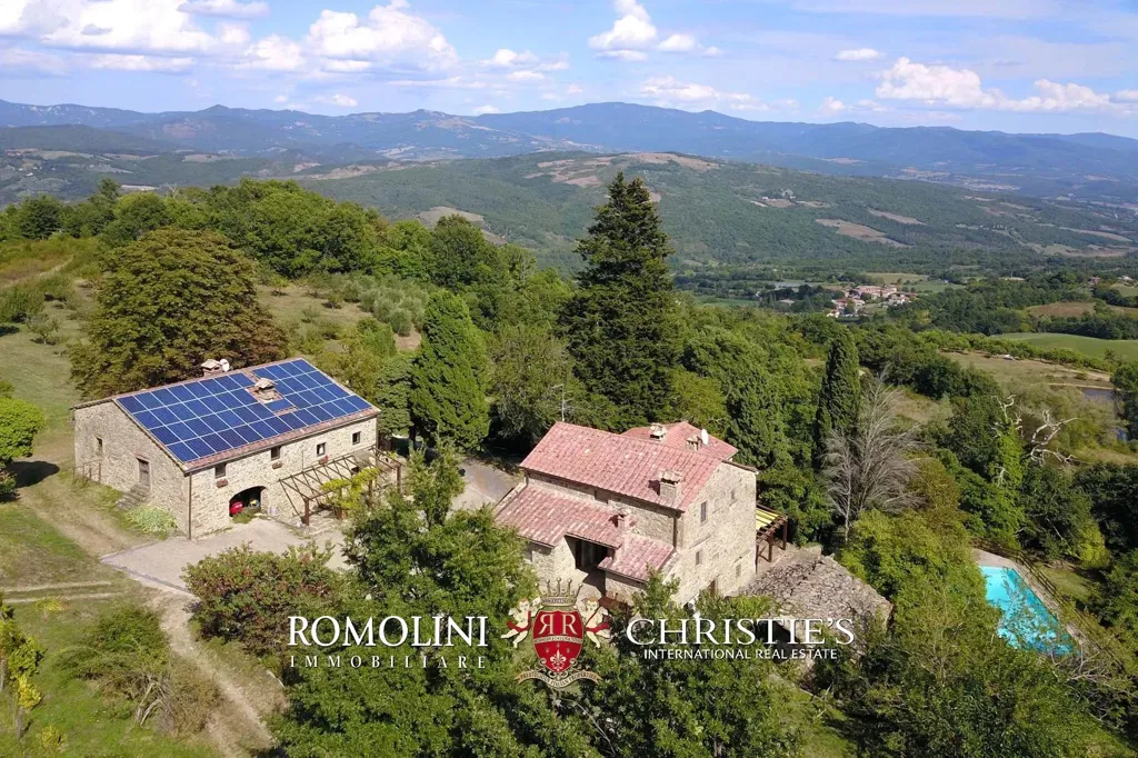 Vue aérienne - Organic Farm with Pool in Tuscany