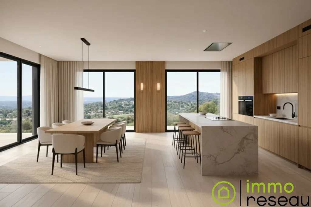Cuisine - Villa en Construction avec Vue Mer à Colomars