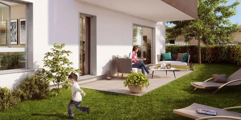 Jardin - Studio avec Terrasse à Caluire-et-Cuire